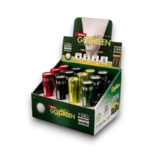 FLASH LIGHT 9 LED BOX WITH BATTERIES 12CT