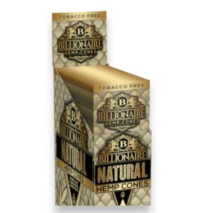 BILLIONAIRE HEMP CONES NATURAL 2/10CT