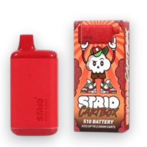 STRIO CARTBOX 510 BATTERY FIT 2G CART SINGLE - LEATHER RED