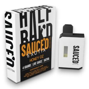 HALF BAK'D SAUCED EXOTIC 4GM THC-P DISPOSABLE 5CT -HONEY OZ