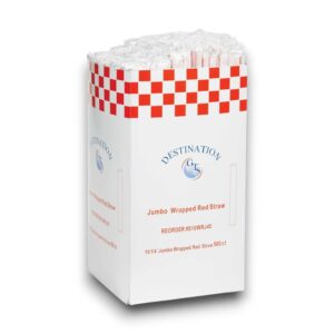 STRAWS 10.25 JUMBO WRAP BOX 500CT