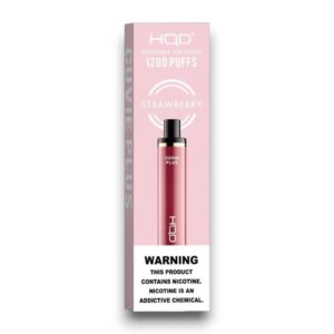 HQD CUVIE PLUS SOUR STRAWBERRY 1200 PUFFS BOX 6CT