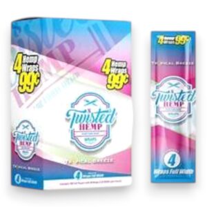 TWISTED HEMP 4/.99 TROPICAL BREEZE WRAPS 15CT