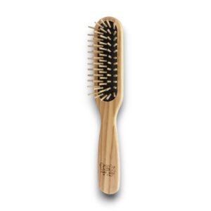 HAIR BRUSH WOOD SHORT HANDLE EACH