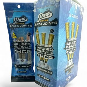 PURO DIAMOND INFUSED 1.65GM THC-P PREROLLS 3PK/10CT -BLUE DREAM