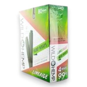 WILD HEMP WRAPS 4/.99 LIMEAIDE BOX 20CT