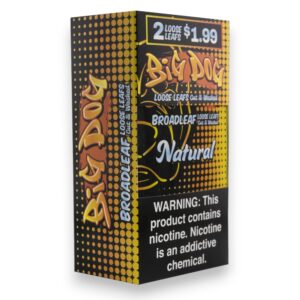 BIG DOG BROADLEAF WRAPS 2/1.99 20CT -AROMATIC