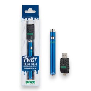 OOZE TWIST SLIM PEN  BATTERY KIT 320MAH EACH - SAPHIRE BLUE