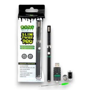 OOZE SLIM TWIST PRO BATTERY - BLACK