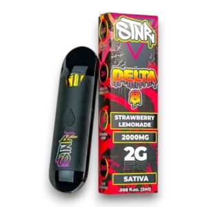 STNR D8 2G DISPOSABLE STRAWBERRY LEMONADE SATIVA - 6PK