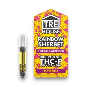 TRE HOUSE  D8 CARTRIDGES 5CT BOX- RAINBOW SHERBET
