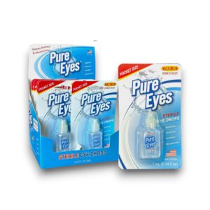 PURE EYES EYE DROPS DISPLAY 0.24OZ 12CT