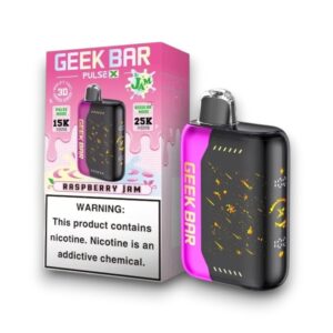 GEEK BAR PULSE X JAM EDITION 18ML 25000PUFFS 5CT - RASPBERRY JAM