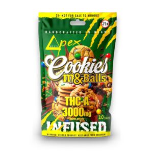 DELTAPEX THC-A 3000MG COOKIES -M & BALLS