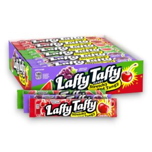 LAFFY TAFFY STRETCHY & TANGY 3 FLAVORS 1.5OZ 24CT