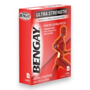 BENGAY ULTRA STRENGTH PAIN RELIEF PATCH 4CT