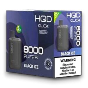 HQD CLICK 8000 PUFFS DISPOSABLE KIT 5CT BOX - BLACK ICE