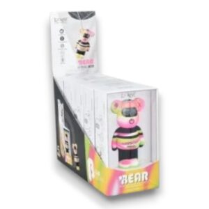 LOOKAH BEAR 500mAH THREAD VAPE PEN BATTERY PINK TIEDYE - 1CT
