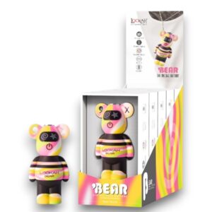 LOOKAH BEAR 500mAH THREAD VAPE PEN BATTERY YELLOW TIEDYE - 1CT