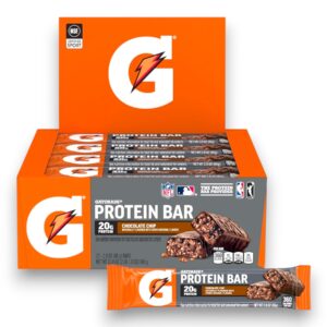GATORADE PROTEIN BAR CHOCOLATE CHIP 2.8OZ 12CT
