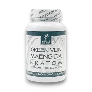 WHOLE HERBS GREEN VEN MAENG DA KRATOM 120CAP