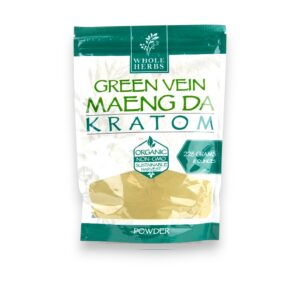 WHOLE HERBS GREEN VEIN MAENG DA KRATOM 500GM