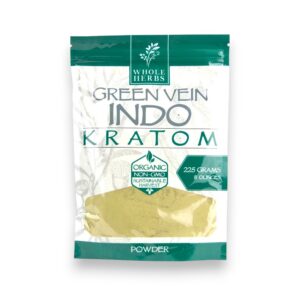 WHOLE HERBS GREEN VEIN INDO KRATOM 500GM