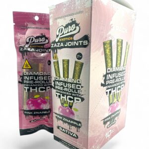 PURO DIAMOND INFUSED 1.65GM THC-P PREROLLS 3PK/10CT -PINK ZNAPPLE