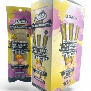 PURO DIAMOND INFUSED 1.65GM THC-P PREROLLS 3PK/10CT -PINEAPPLE GELATO
