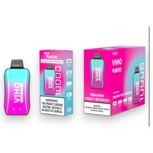 VIHO TURBO DISPOSABLE 10000 PUFF 5CT BOX - DRAGON FRUIT BERRIES