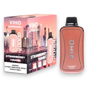 VIHO SUPERCHARGE DISPOSABLE 20000 5CT BOX -STRAWBERRY MANGO