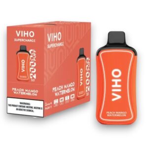 VIHO SUPERCHARGE DISPOSABLE 20000 5CT BOX -PEACH MANGO WATERMELON
