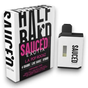 HALF BAK'D SAUCED EXOTIC 4GM THC-P DISPOSABLE 5CT -LA POP ROCKZ
