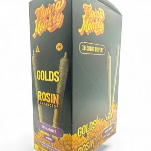 FLYING MONKEY GOLDS ROSIN ENHANCED DIAMOND INFUSED 1.65GM THC-P PREROLL 2/10CT -ROYAL RUNTZ  HYBRID