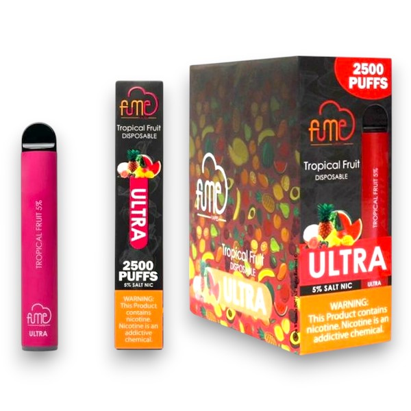 FUME ULTRA TROPICAL FRUIT 2500 PUFFS 10CT