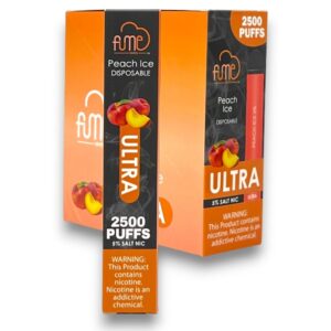FUME ULTRA PEACH ICE 2500 PUFFS 10CT