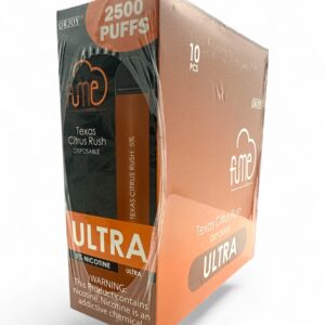FUME ULTRA TEXAS CITRUS RUSH 2500 PUFFS 10CT