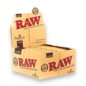 RAW CLASSIC CONNOISSEUR KING SIZE & TIP 24CT