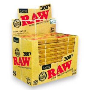 RAW CLASSIC 300'S 1 1/4 SIZE 40CT