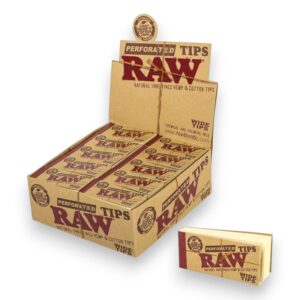 RAW HEMP & COTTON PERFORATED TIPS 50CT