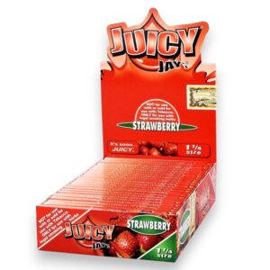 JUICY JAY STRAWBERRY 1 1/4 SIZE 24CT