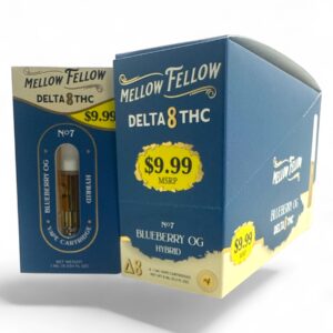 MELLOW FELLOW $9.99 1ML CARTRIDGE 6CT BOX- BLUEBERRY OG
