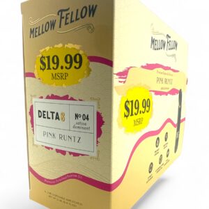 MELLOW FELLOW $19.99 2ML D8 DISPOSABLE 6CT BOX - PINK RUNTZ