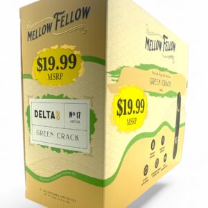 MELLOW FELLOW $19.99 2ML D8 DISPOSABLE 6CT BOX - GREEN CRACK
