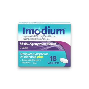 IMODIUM MULTI SYMPTOM RELIEF CAPLETS ANTI DIARRHEA PLUS 12CT