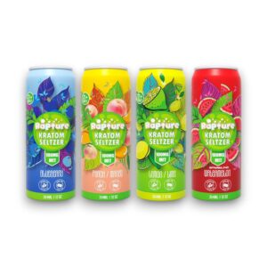 RAPTURE KRATOM+KAVA SELTZER 100MG 12CT - VARIETY PACK