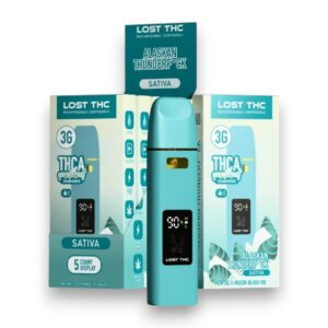 LOST THC V4 3GM THC-A DISPOSABLE 5CT -ALASKAN THUNDERF*CK SATIVA