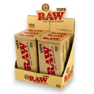 RAW TIP PREROLLED TIN 100CT