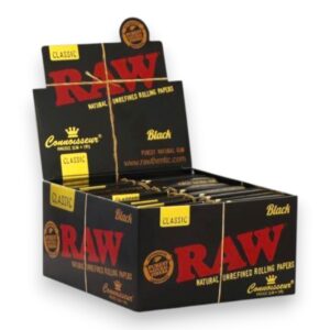 RAW BLACK CONNOISSEUR KING SIZE 24CT BOX