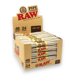 RAW PIPE CLEANER BRISTLE 24/48CT